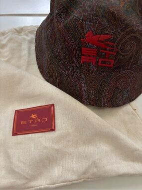 Etro Paisley Print Bucket Hat Size 57 Like New
